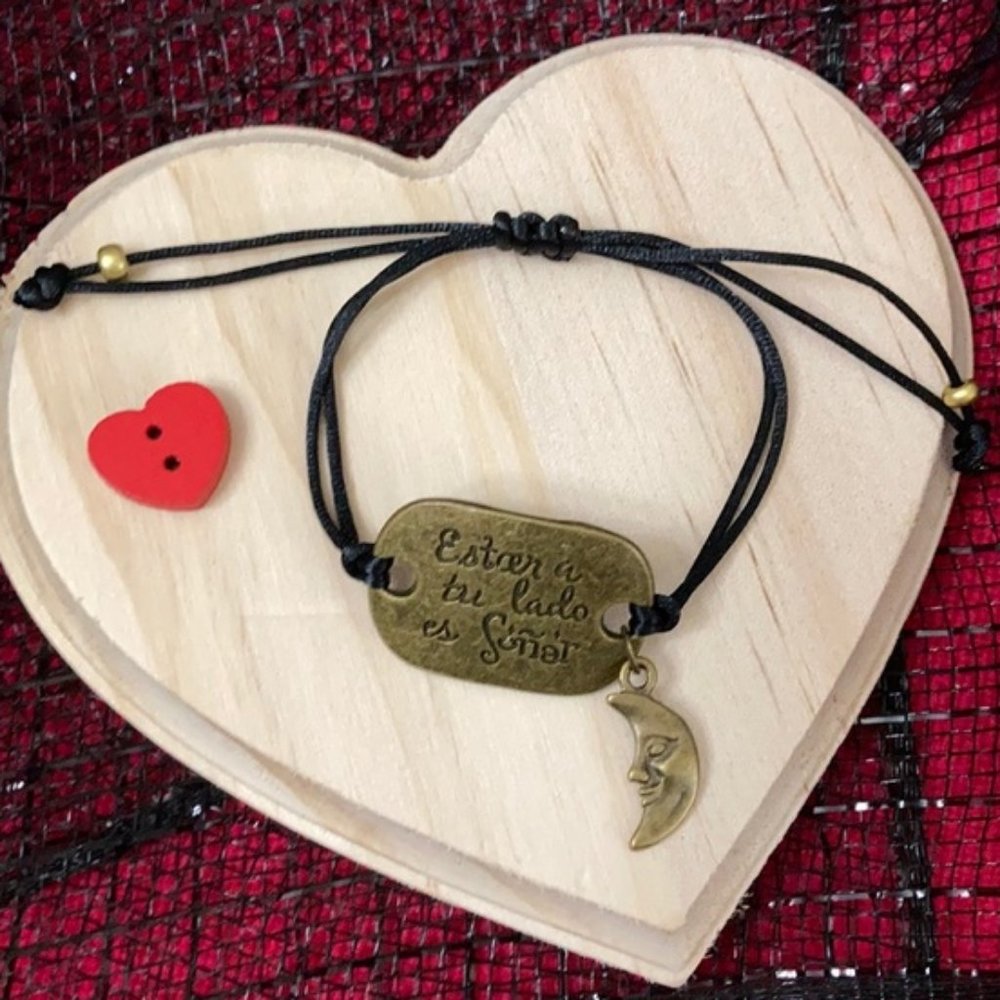 Estar a tú lado es soñar moon 🌙 amor brazalete